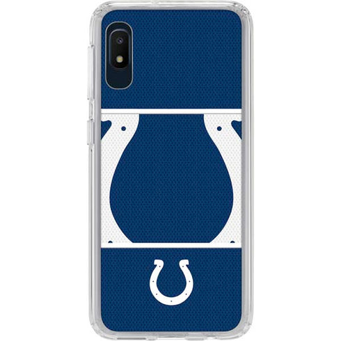 NFL Indianapolis Colts Zone Block Galaxy A10e Clear Case