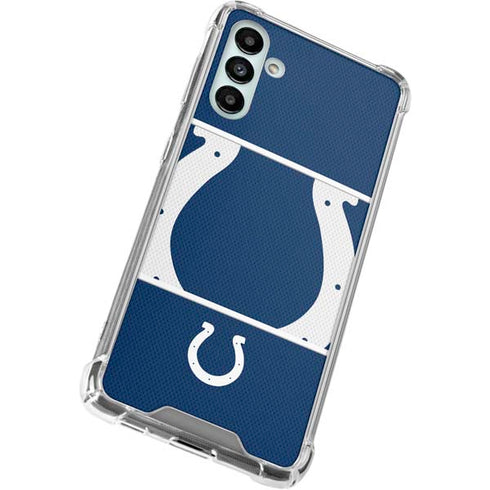 NFL Indianapolis Colts Zone Block Galaxy A13 5G Clear Case