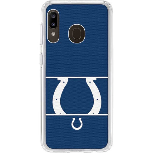NFL Indianapolis Colts Zone Block Galaxy A20 Clear Case