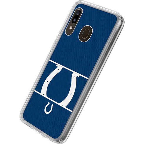 NFL Indianapolis Colts Zone Block Galaxy A20 Clear Case