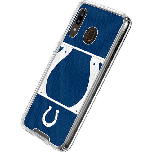 NFL Indianapolis Colts Zone Block Galaxy A30 Clear Case