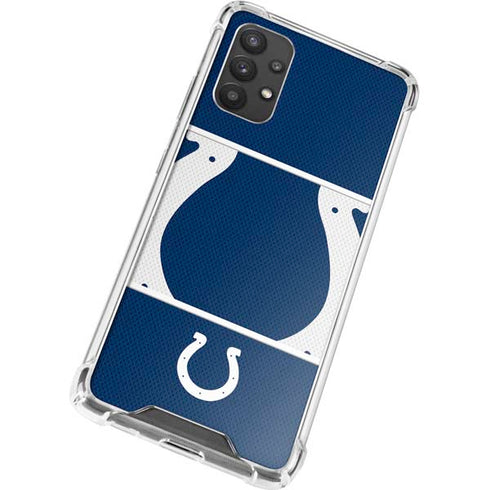 NFL Indianapolis Colts Zone Block Galaxy A32 5G Clear Case