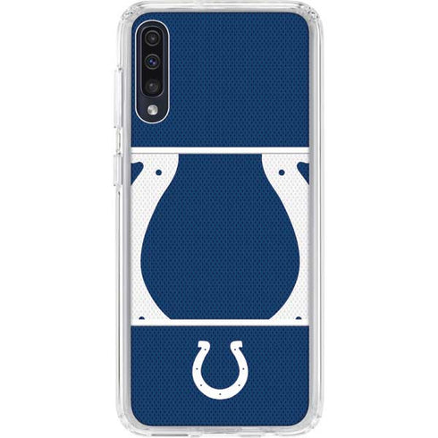 NFL Indianapolis Colts Zone Block Galaxy A50 Clear Case