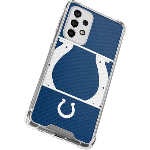 NFL Indianapolis Colts Zone Block Galaxy A53 5G Clear Case