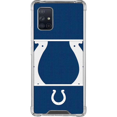 NFL Indianapolis Colts Zone Block Galaxy A71 5G Clear Case