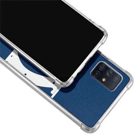 NFL Indianapolis Colts Zone Block Galaxy A71 5G Clear Case