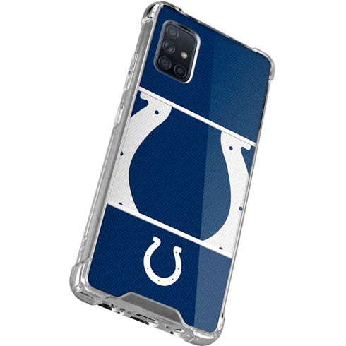 NFL Indianapolis Colts Zone Block Galaxy A71 5G Clear Case