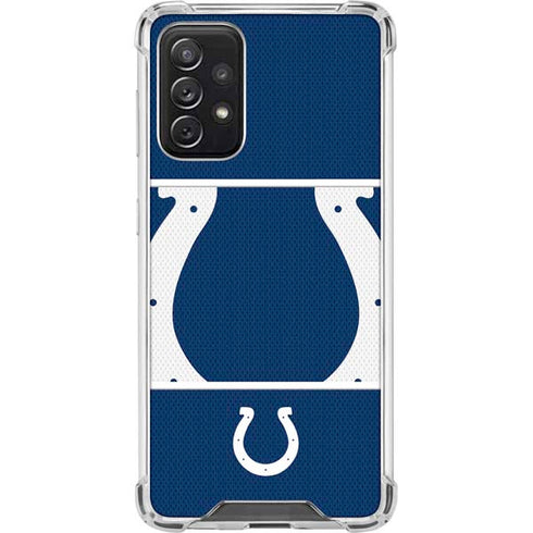 NFL Indianapolis Colts Zone Block Galaxy A72 5G Clear Case