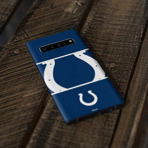 NFL Indianapolis Colts Zone Block Galaxy S10 Plus Skin