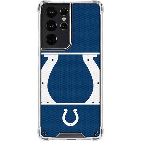 NFL Indianapolis Colts Zone Block Galaxy S21 Ultra 5G Clear Case