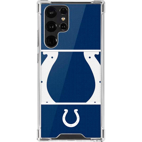 NFL Indianapolis Colts Zone Block Galaxy S22 Ultra Clear Case