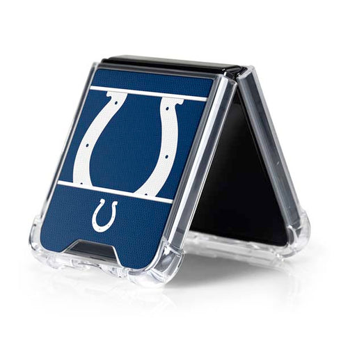 NFL Indianapolis Colts Zone Block Galaxy Z Flip5 5G Clear Case