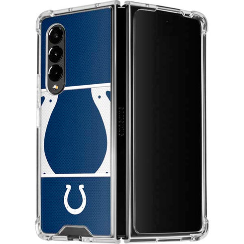 NFL Indianapolis Colts Zone Block Galaxy Z Fold4 5G Clear Case