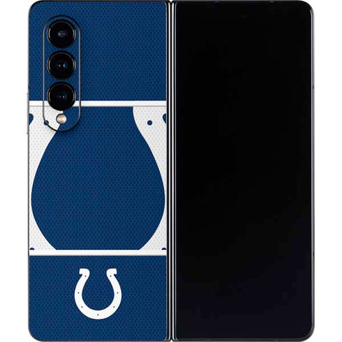 NFL Indianapolis Colts Zone Block Galaxy Z Fold4 5G Skin