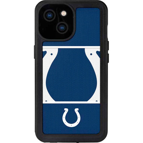 NFL Indianapolis Colts Zone Block iPhone 13 Mini Waterproof Case