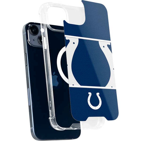 NFL Indianapolis Colts Zone Block iPhone 15 Plus MagSafe Case