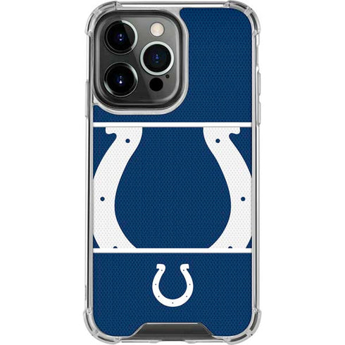 NFL Indianapolis Colts Zone Block iPhone 14 Pro Clear Case
