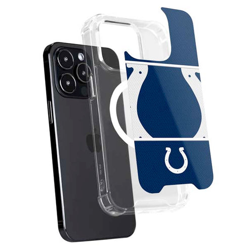 NFL Indianapolis Colts Zone Block iPhone 15 Pro MagSafe Case