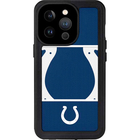 NFL Indianapolis Colts Zone Block iPhone 14 Pro Waterproof Case