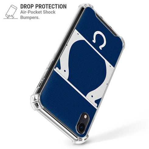 NFL Indianapolis Colts Zone Block iPhone XR Clear Case