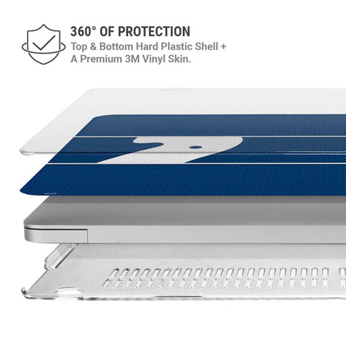 NFL Indianapolis Colts Zone Block MacBook Air 15in (2023-2025) Case plus Skin