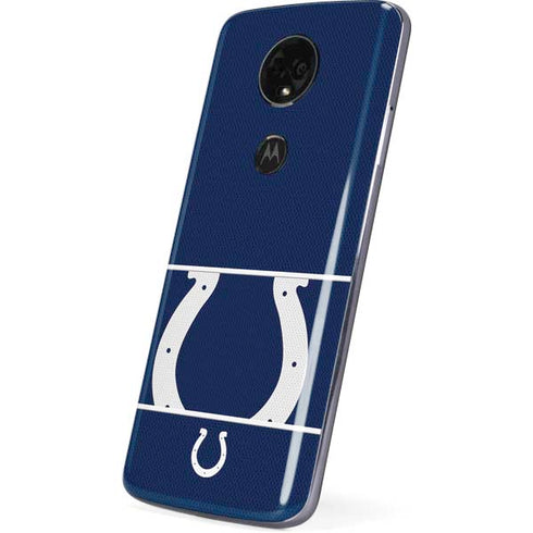 NFL Indianapolis Colts Zone Block Moto E5 Plus Skin