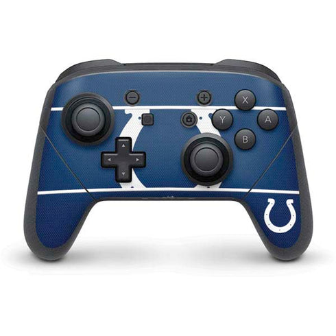 NFL Indianapolis Colts Zone Block Nintendo Switch Pro Controller Skin