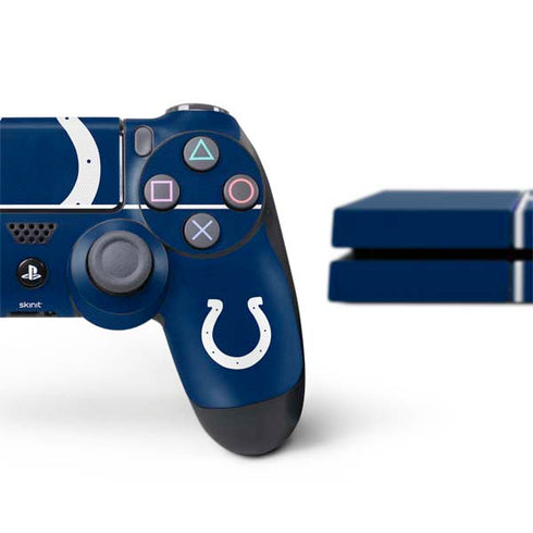 NFL Indianapolis Colts Zone Block PS4 Console and Controller Bundle Skin
