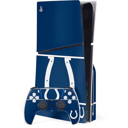 NFL Indianapolis Colts Zone Block PS5 Slim Disk Bundle Skin