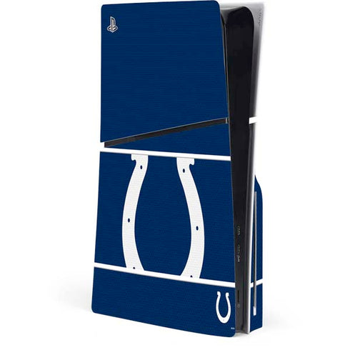 NFL Indianapolis Colts Zone Block PS5 Slim Disk Console Skin