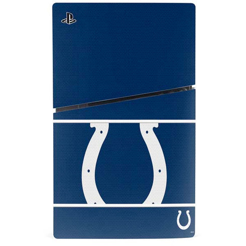 NFL Indianapolis Colts Zone Block PS5 Slim Disk Console Skin
