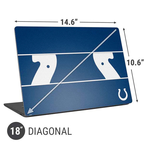 NFL Indianapolis Colts Zone Block Universal Laptop 18in (14.6 x 10.6in) Skin