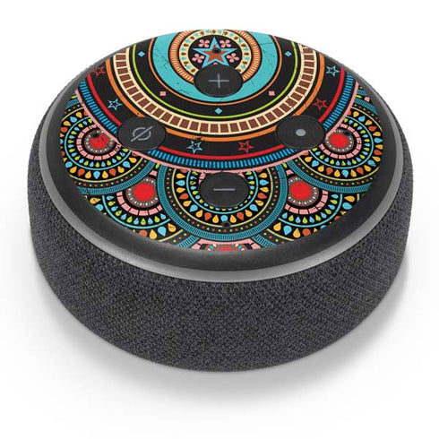 Infinite Circle Colored Amazon Echo Dot Skin