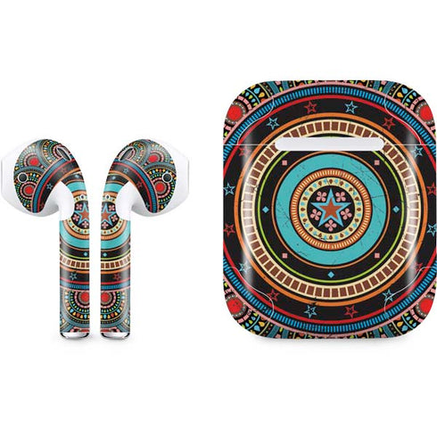 Infinite Circle Colored Apple AirPods Skin
