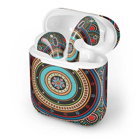 Infinite Circle Colored Apple AirPods Skin