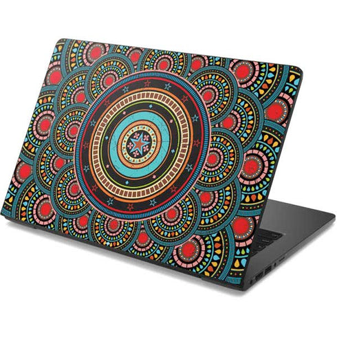 Infinite Circle Colored Dell Chromebook Skin