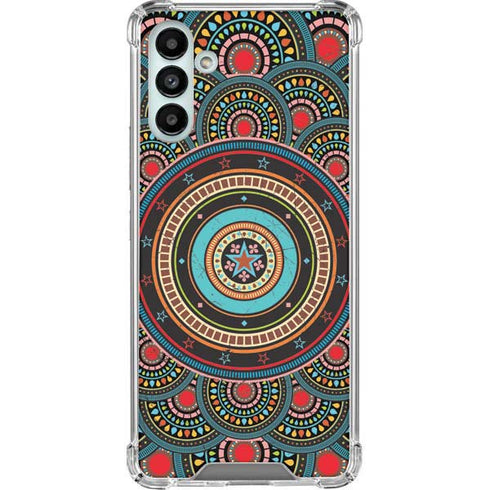 Infinite Circle Colored Galaxy A13 5G Clear Case