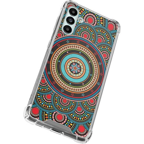 Infinite Circle Colored Galaxy A13 5G Clear Case