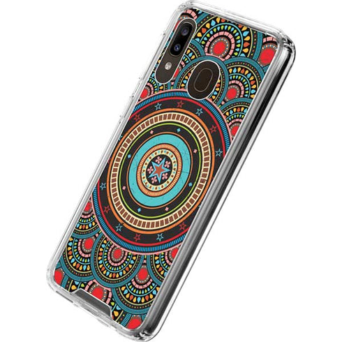 Infinite Circle Colored Galaxy A30 Clear Case