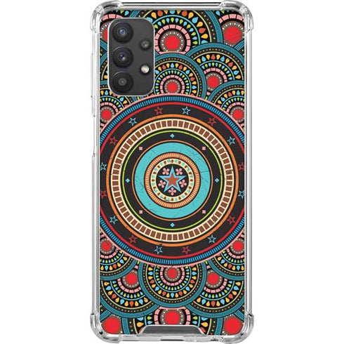 Infinite Circle Colored Galaxy A32 5G Clear Case