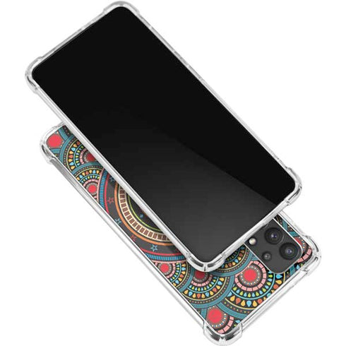 Infinite Circle Colored Galaxy A32 5G Clear Case
