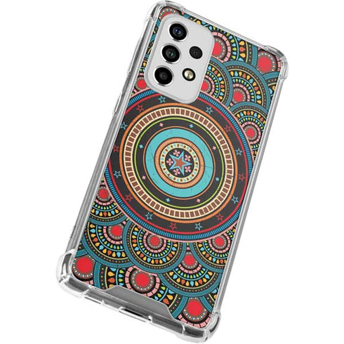 Infinite Circle Colored Galaxy A33 5G Clear Case