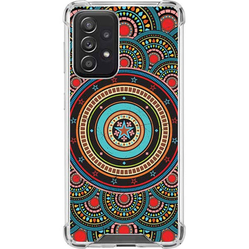Infinite Circle Colored Galaxy A52 5G Clear Case