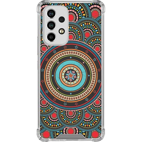 Infinite Circle Colored Galaxy A53 5G Clear Case