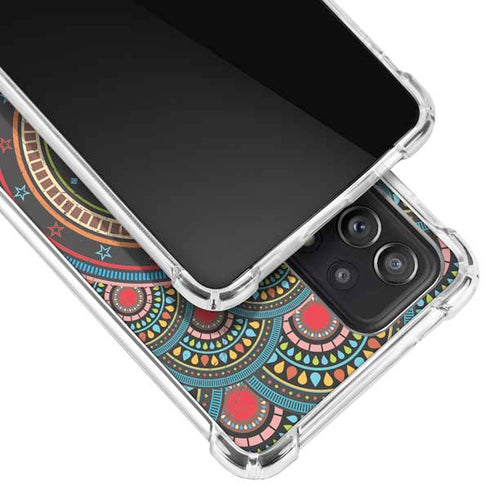 Infinite Circle Colored Galaxy A72 5G Clear Case