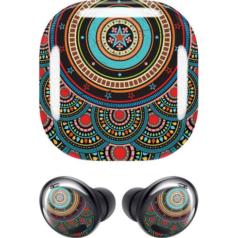 Infinite Circle Colored Galaxy Buds Pro Skin