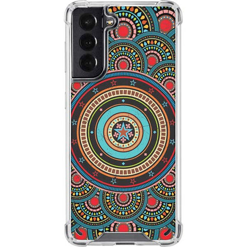 Infinite Circle Colored Galaxy S21 5G Clear Case
