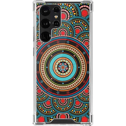 Infinite Circle Colored Galaxy S22 Ultra Clear Case