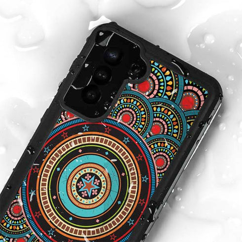 Infinite Circle Colored Galaxy S23 Waterproof Case