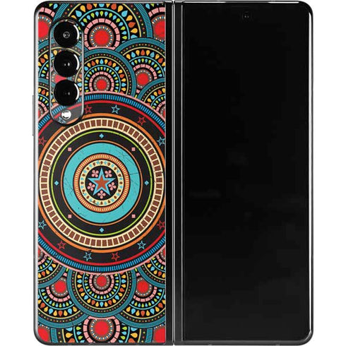 Infinite Circle Colored Galaxy Z Fold3 5G Skin